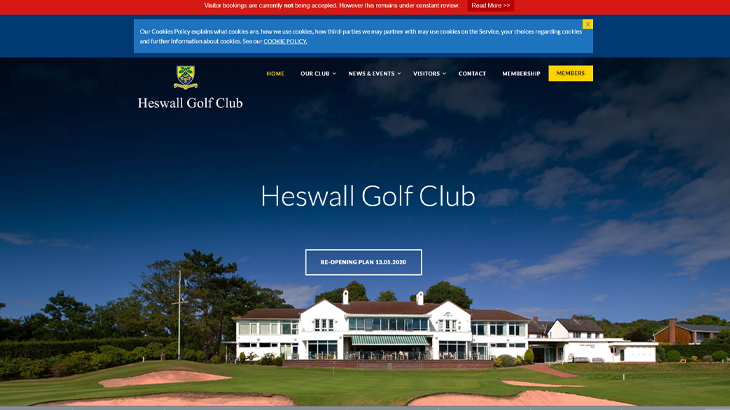 ヘスウォールゴルフクラブ（Heswall Golf Club）のホームページ