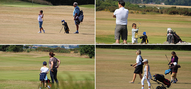 セントアンドルーズでは親子ゴルフが日常！ゴルフを子供たちに伝承しています
